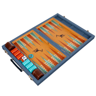 C.H. Backgammon Board - Blue